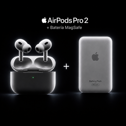 AirPods Pro 2 + Batería MagSafe para iPhone
