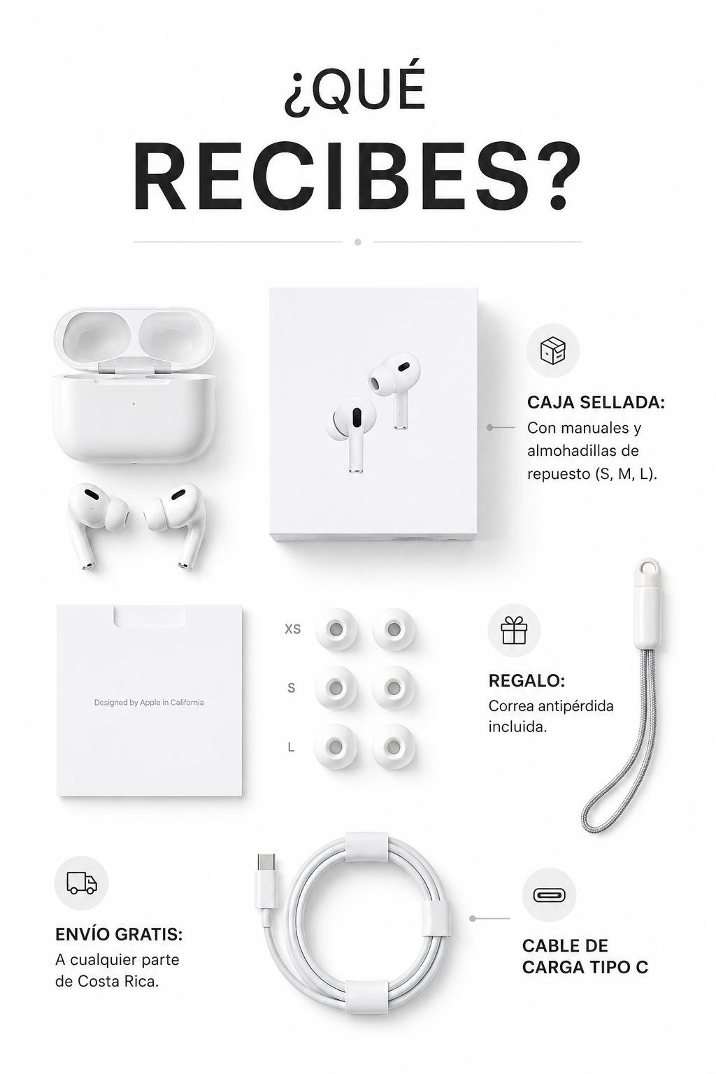 AirPods Pro 2 + CASE y kit de limpieza