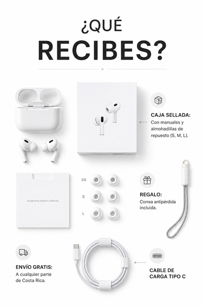 AirPods Pro 2 + CASE y kit de limpieza